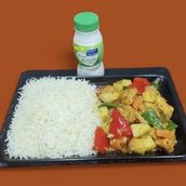 Chicken with Chinese rise