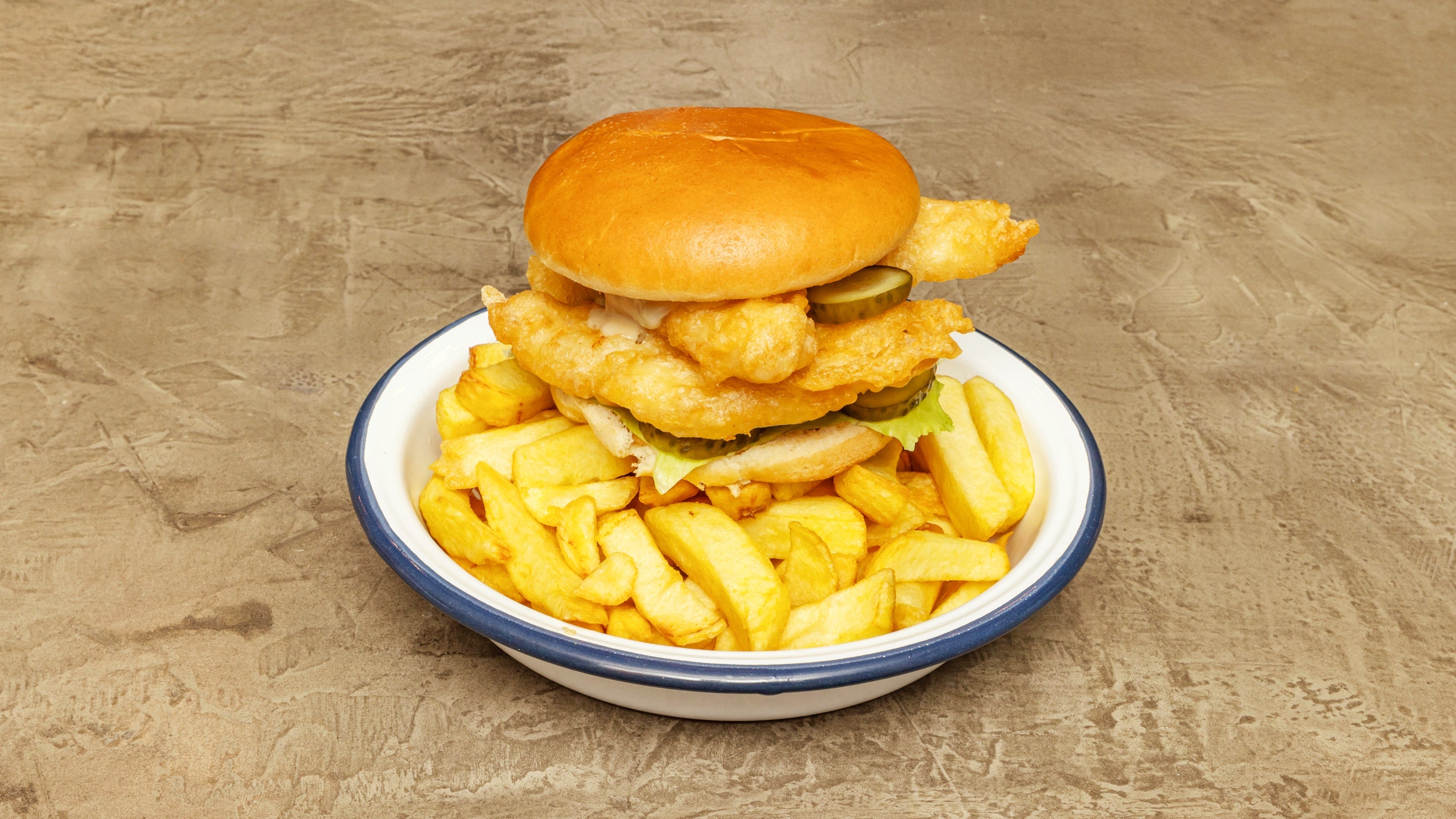 Cod Burger & Chips