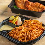  Spaghetti Pasta With Chicken Pane