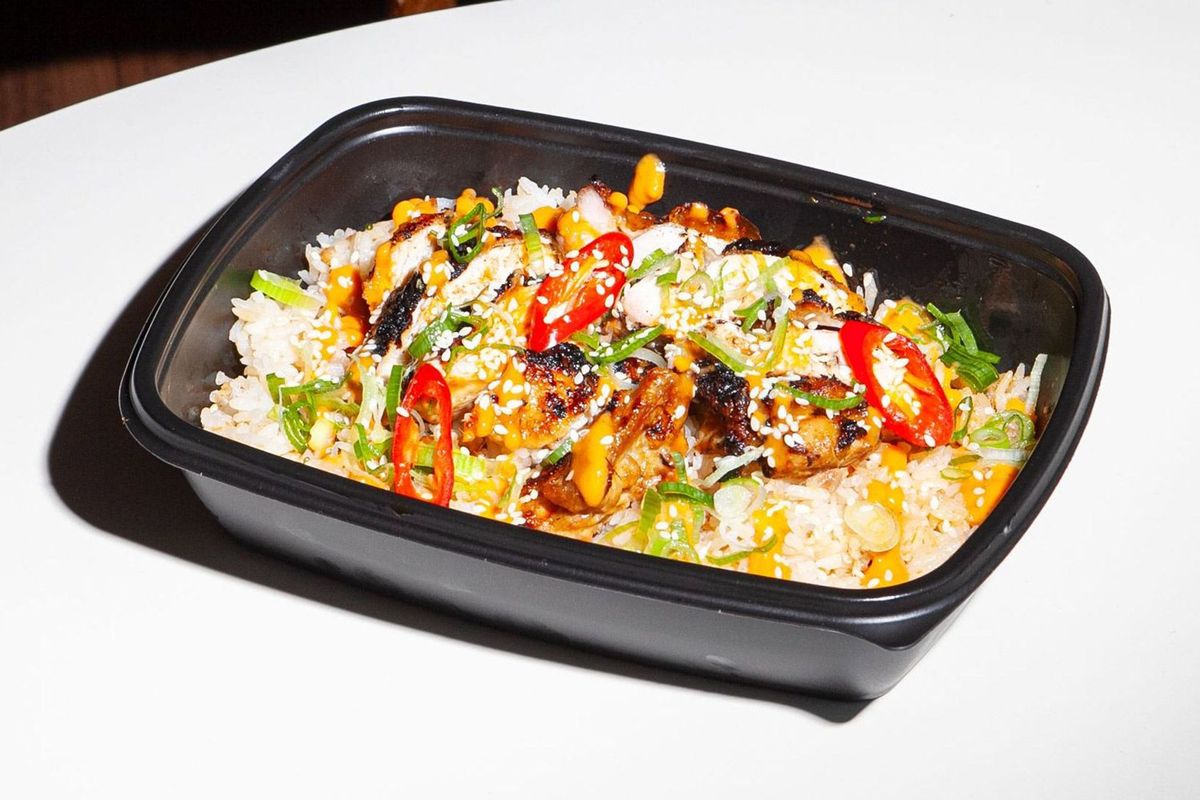 Grilled thighs + Rice