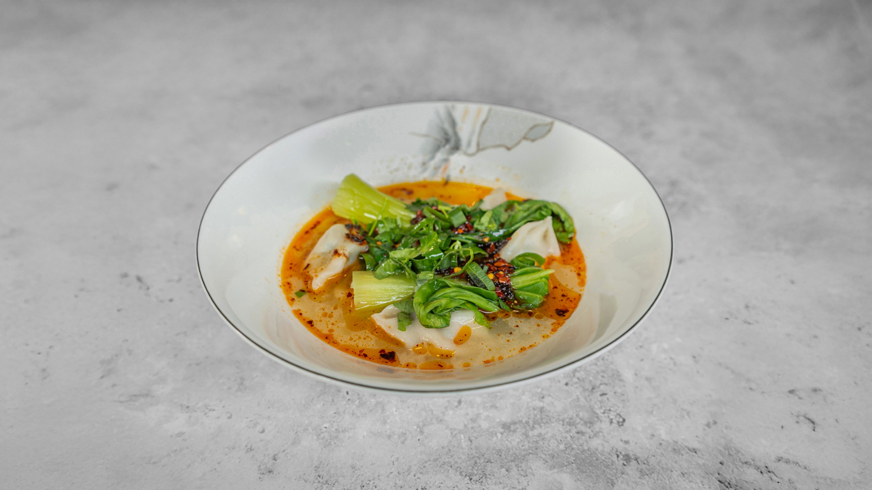 🦐Mixed Seafood Dumplings in Red Chili Oil Sauce 红油三鲜水饺