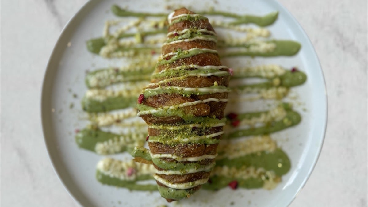 Stuffed CroissantPistachio Dream