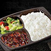 Beef Manchurian & White Rice