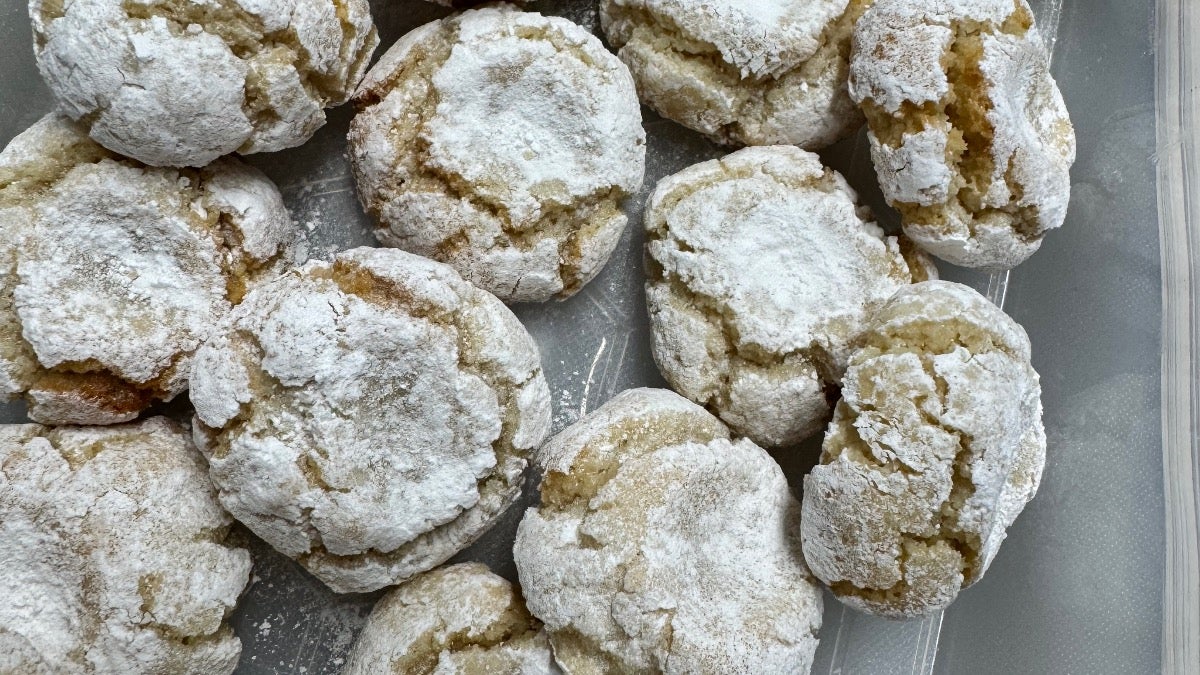 Homemade Soft Lemon Amaretti Biscuits