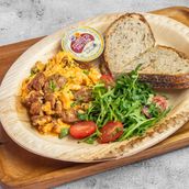 Angus Sausage Scrambled Egg