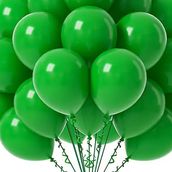 3 Peices Green Helium Balloon