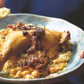 CHICKEN COUSCOUS WITH TEFAYA