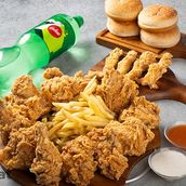 Family 12pcs Chicken + 4 Strips