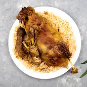 1\2 Duck Grilled On Charcoal With Rice