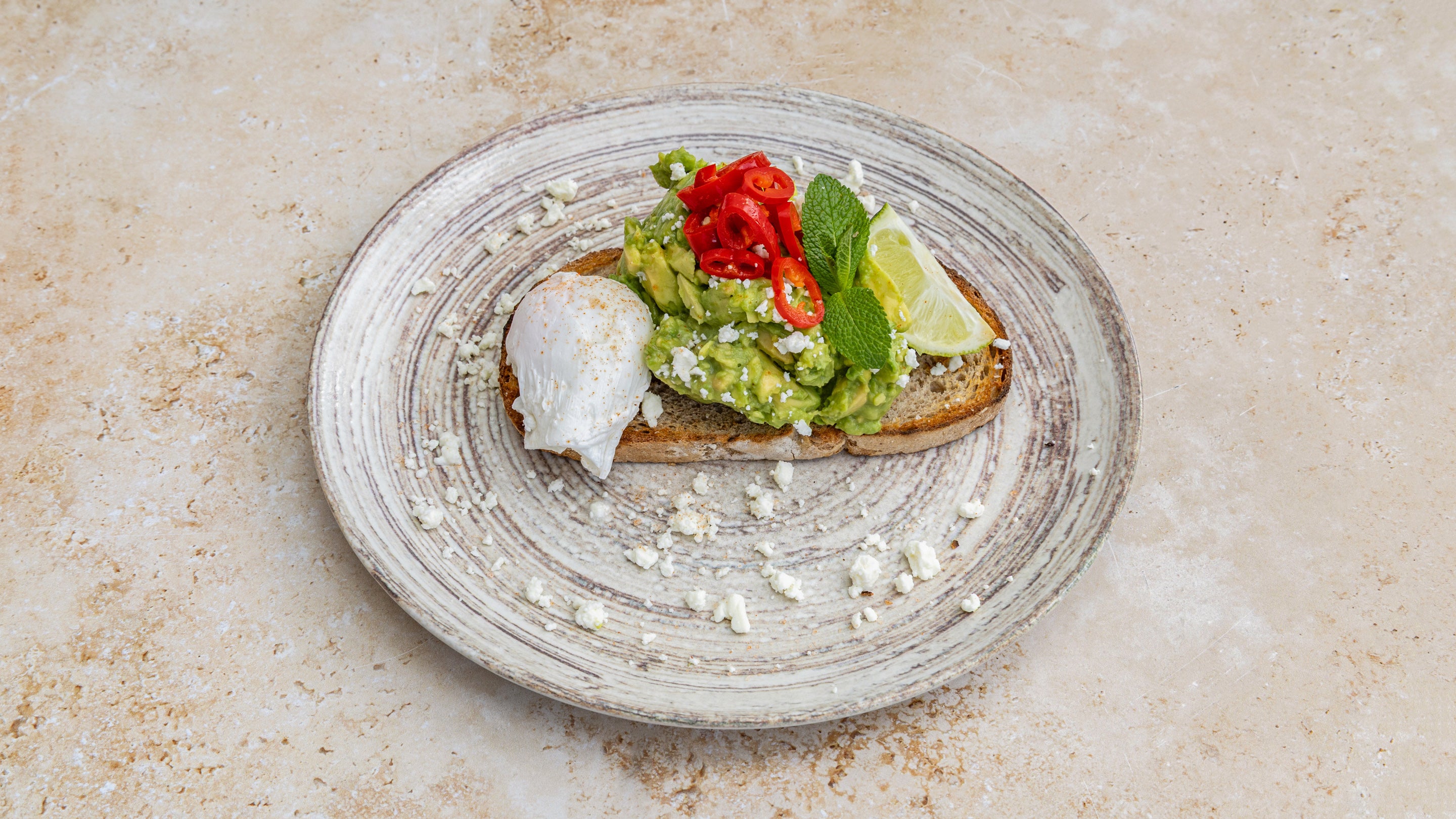 Smashed Avocado and Feta
