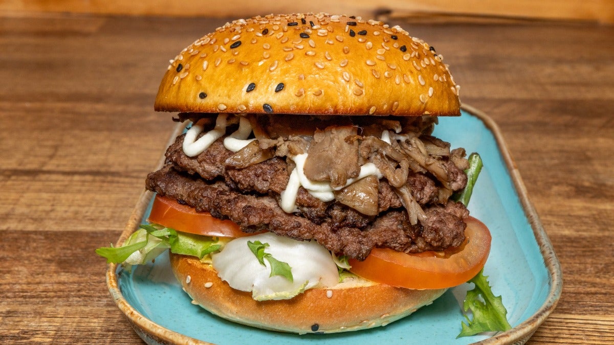 Fungi Beef Burger