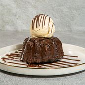 Molten Chocolate With Ice Cream 