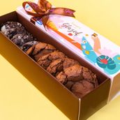 Chewy Chocolate & Caramel Cookies Box 8 Pieces