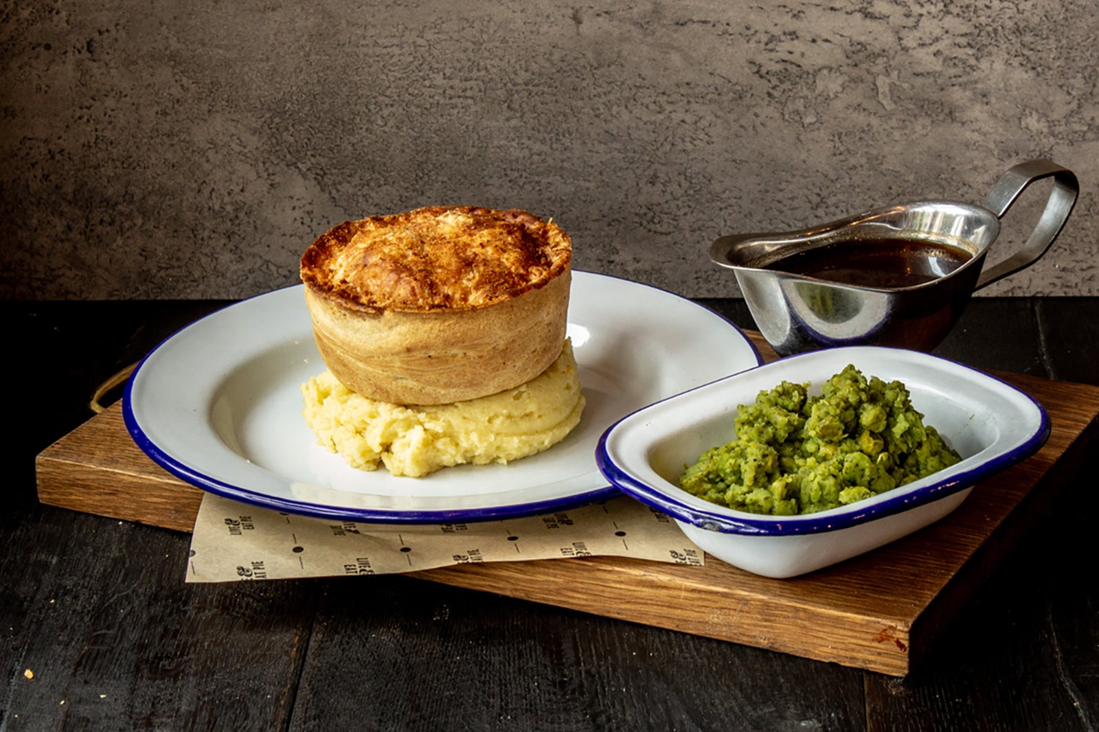Pie, Mash , Peas and Gravy