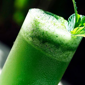 Fresh Lemonade With Mint Juice