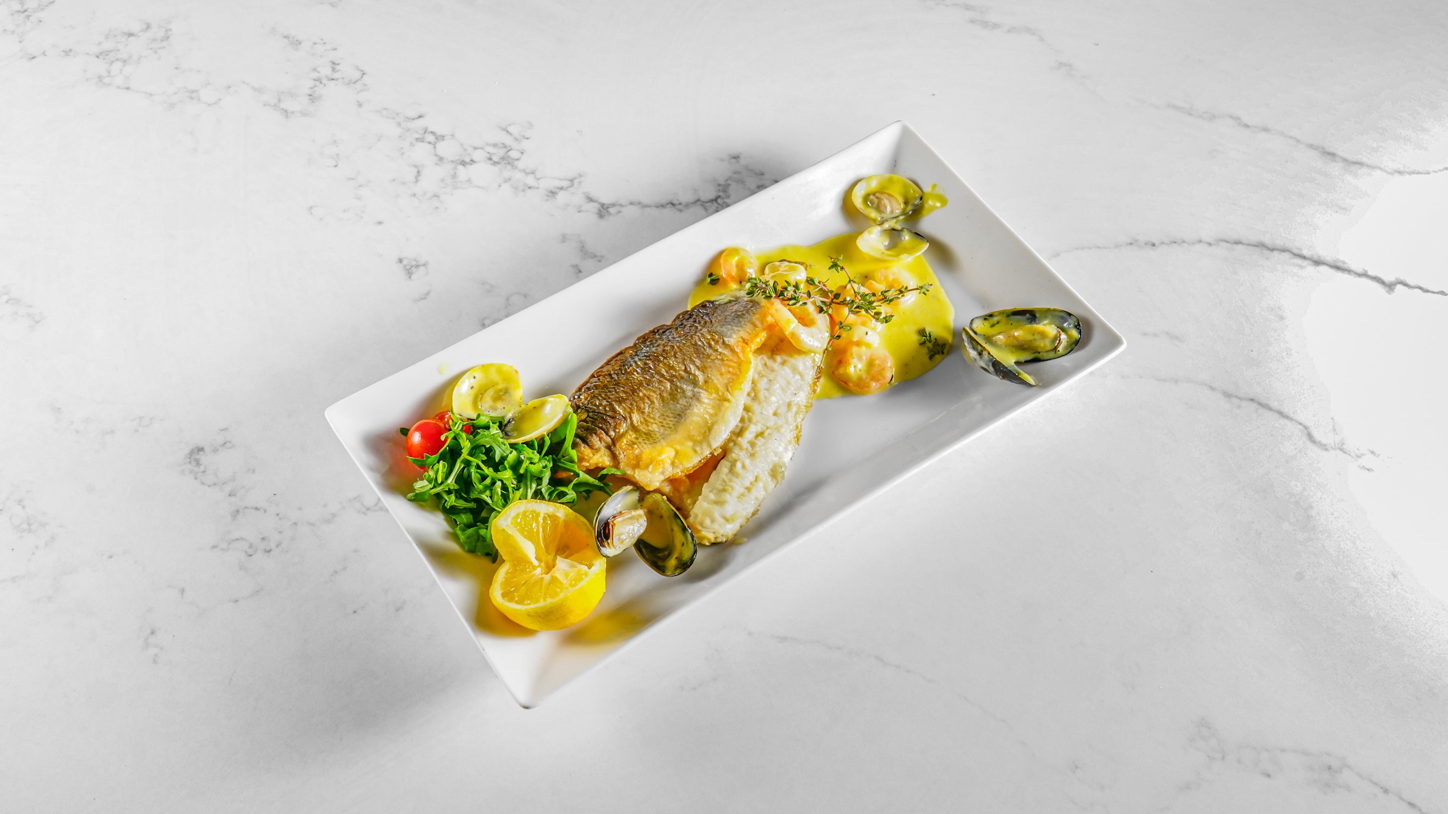 Branzino allo Zafferano