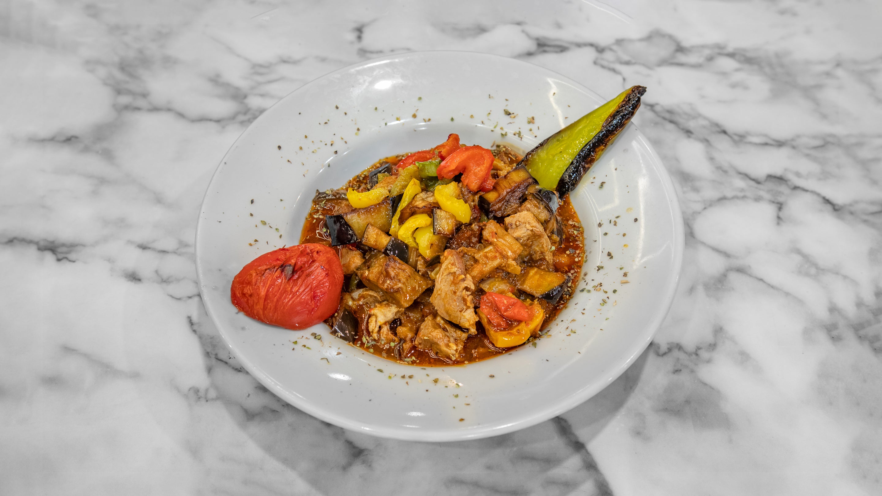 Aubergine and Lamb