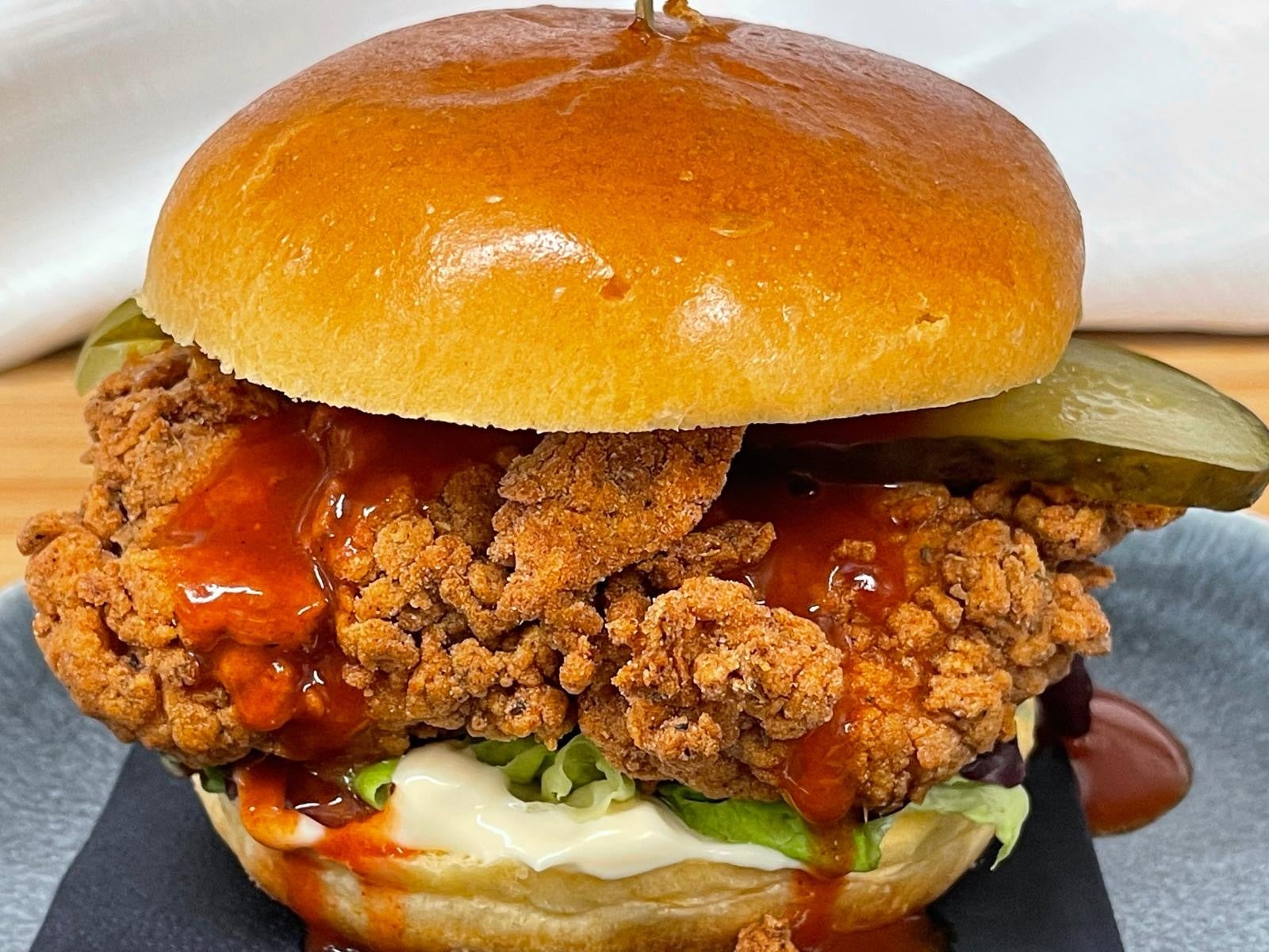 Chick'a'Moo Signature Buffalo Hot Chicken Burger