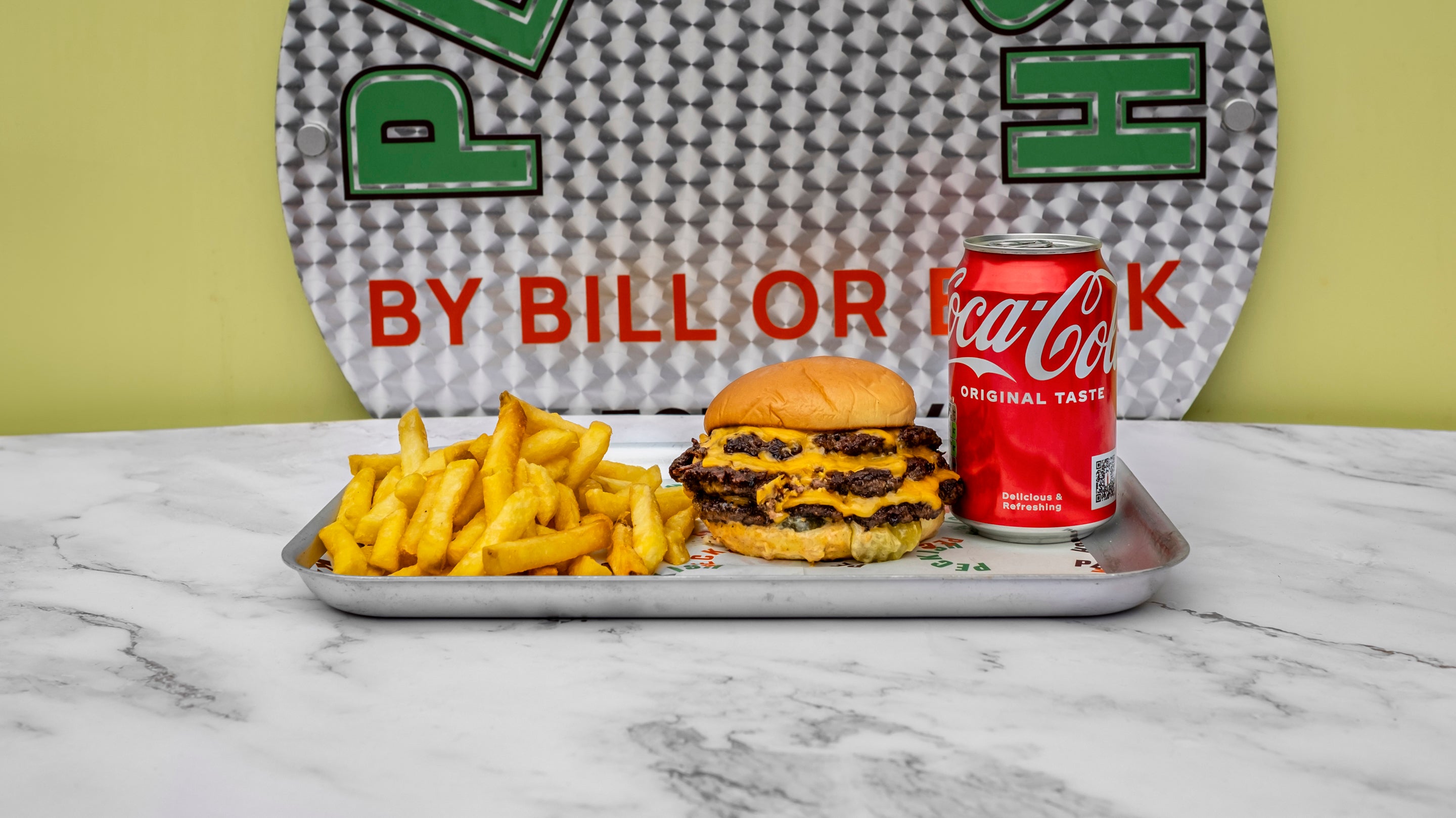 Triple Smashed Patty Cheese Burger Meal