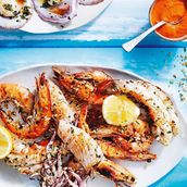 Grilled Sea Bream With Seafood Cream