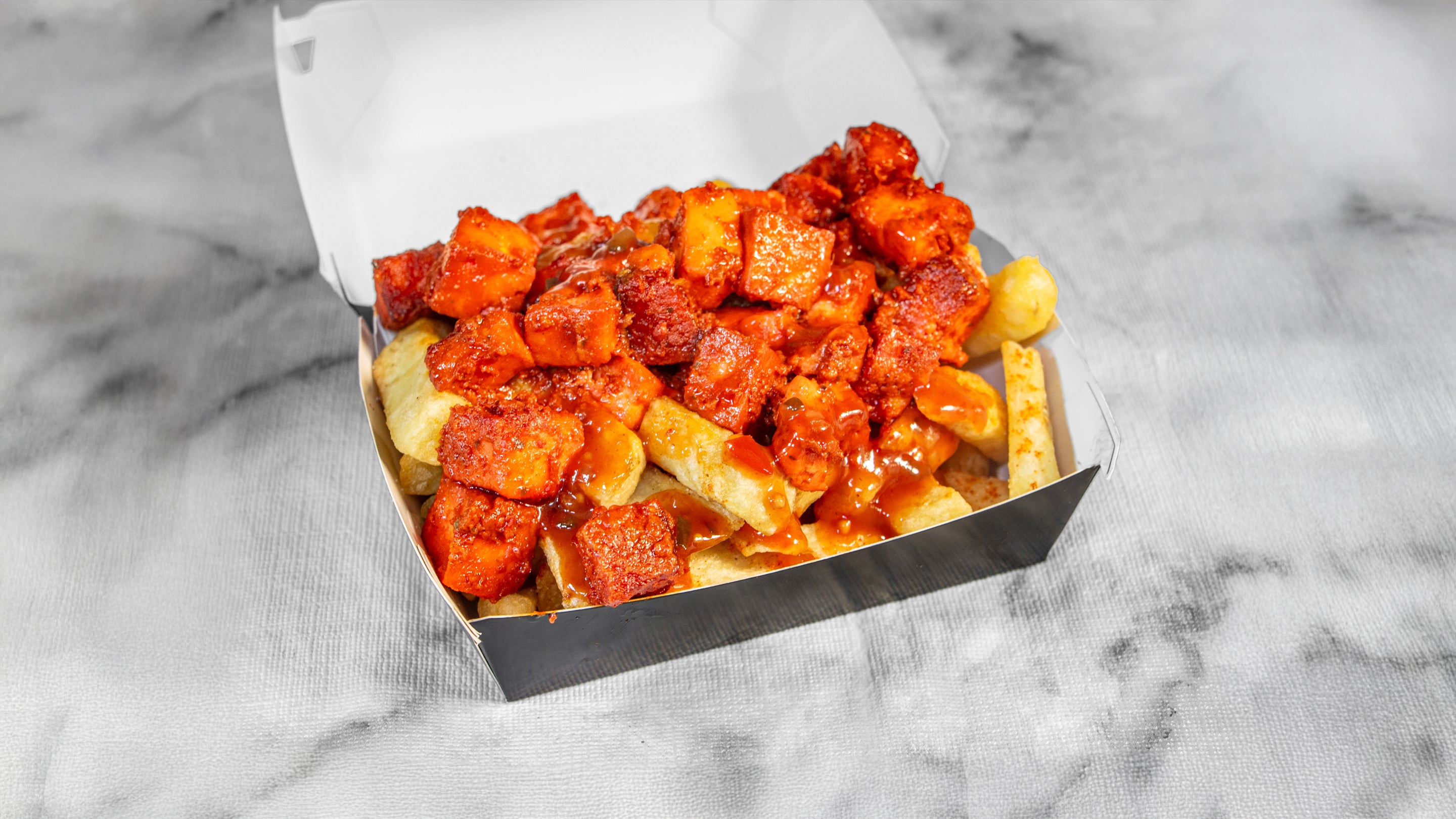 Chips and Paneer Tikka
