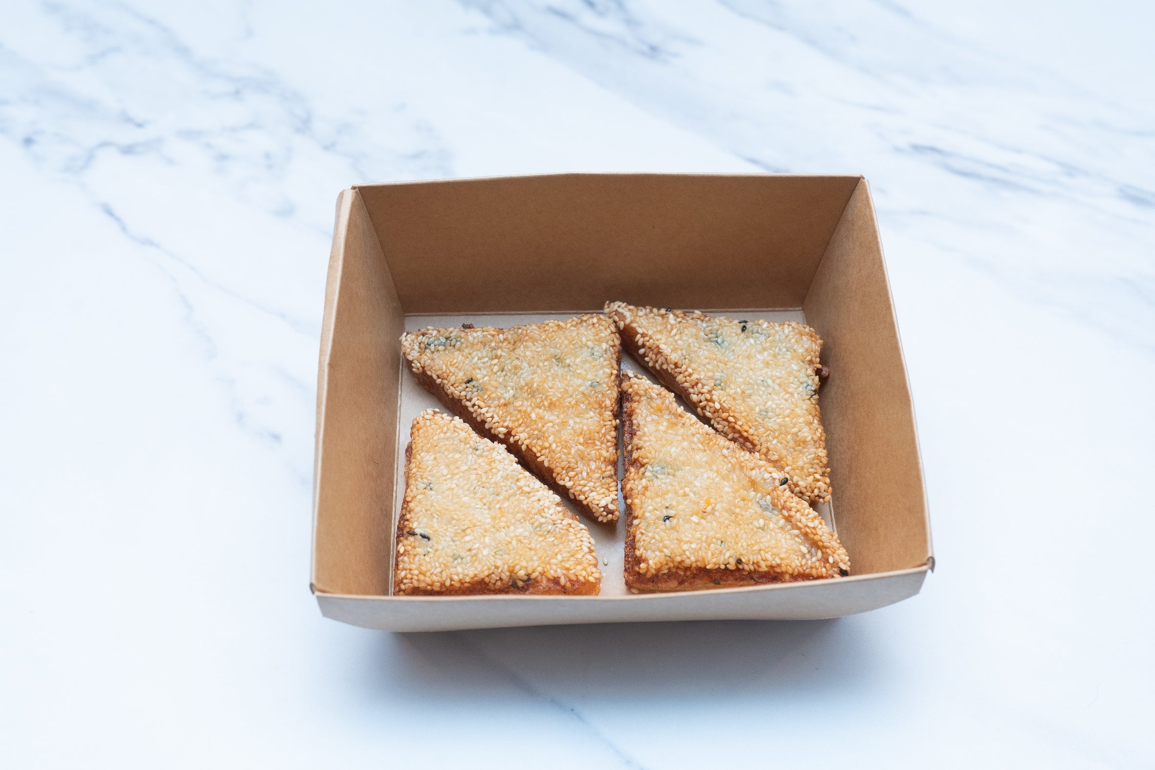 Sesame on Prawn on Toast