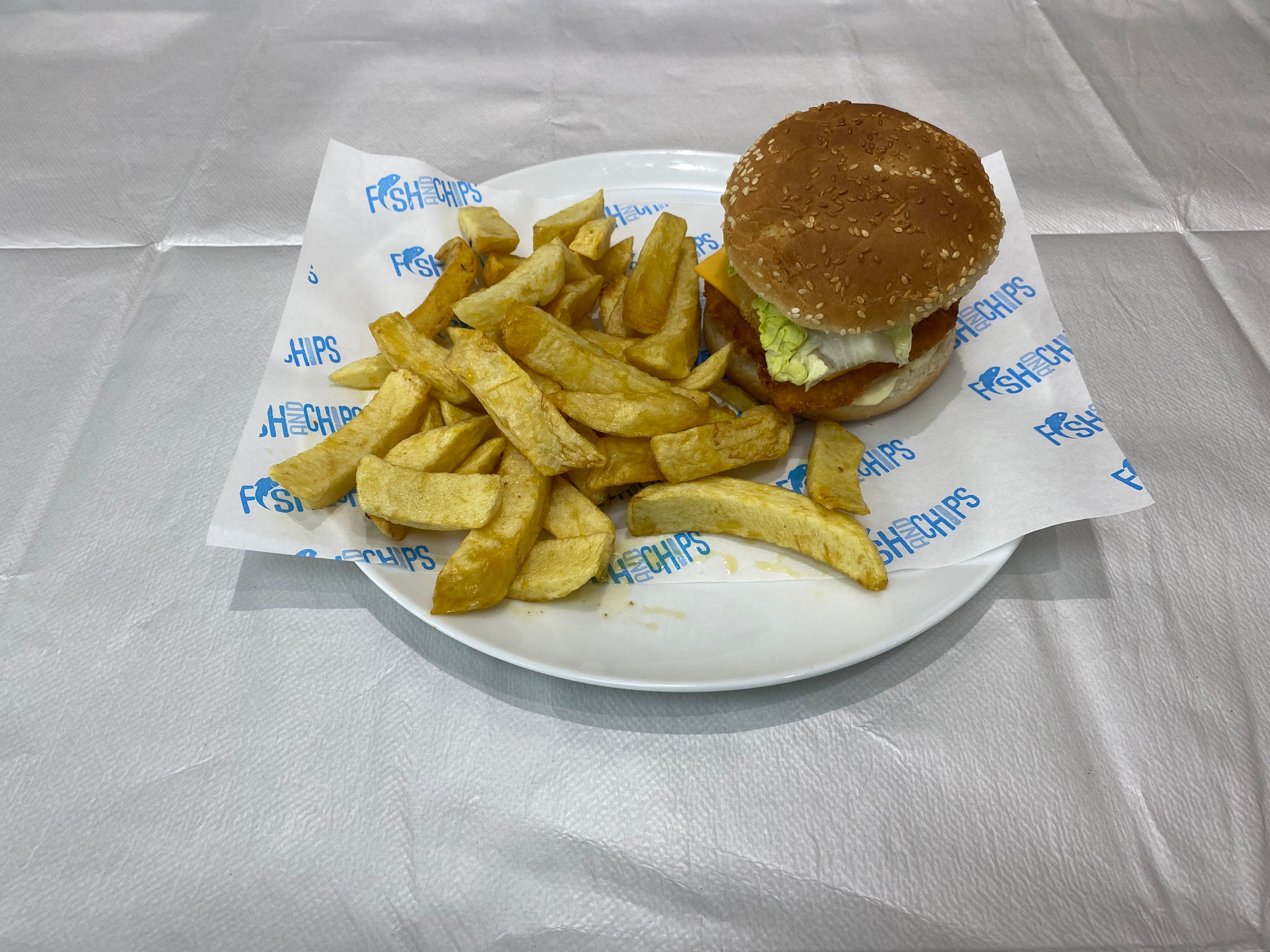 Royal Chicken Burger & Chips