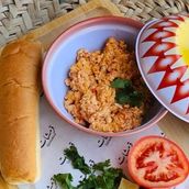 Parataa/ Chapatii /Samon Cheese & Shakshooka
