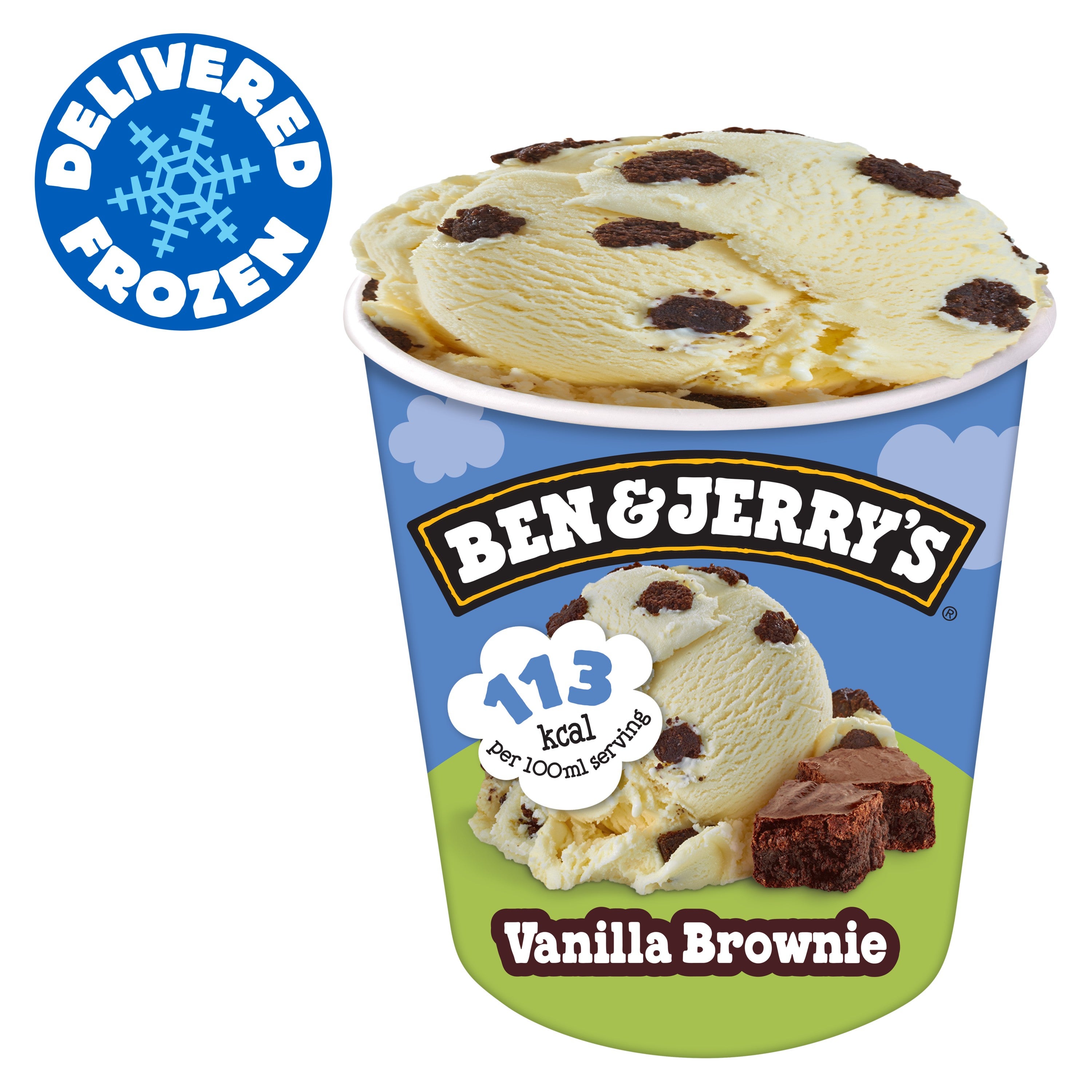 Ben & Jerry's Lighten Up Vanilla Brownie Ice Cream 500ml