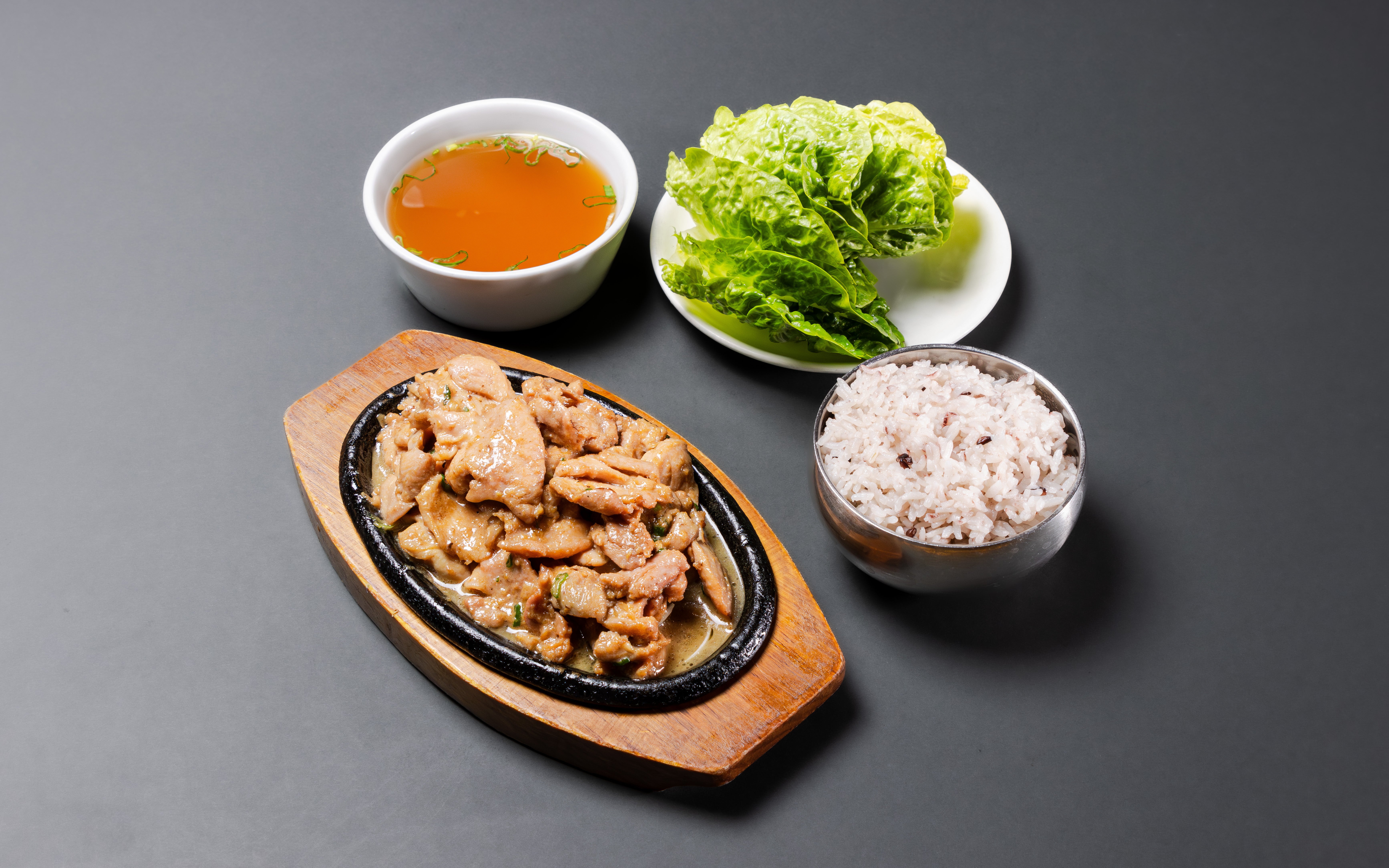 Chicken Bulgogi Bento (Rice+Miso Soup) 닭불고기 도시락