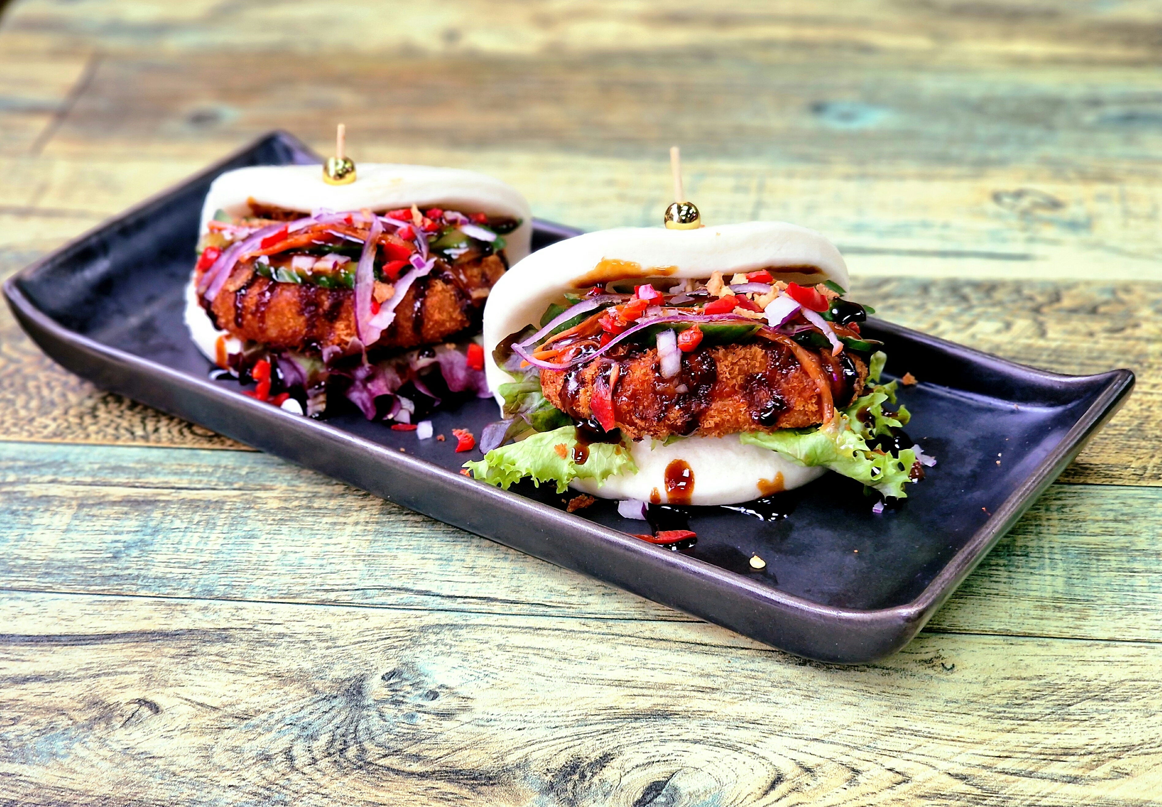 Pumpkin katsu Bao (v)(2 pic)