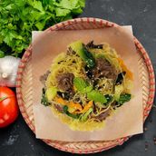 C12. Mien Xao Bo - Beef Fried Glass Noodle