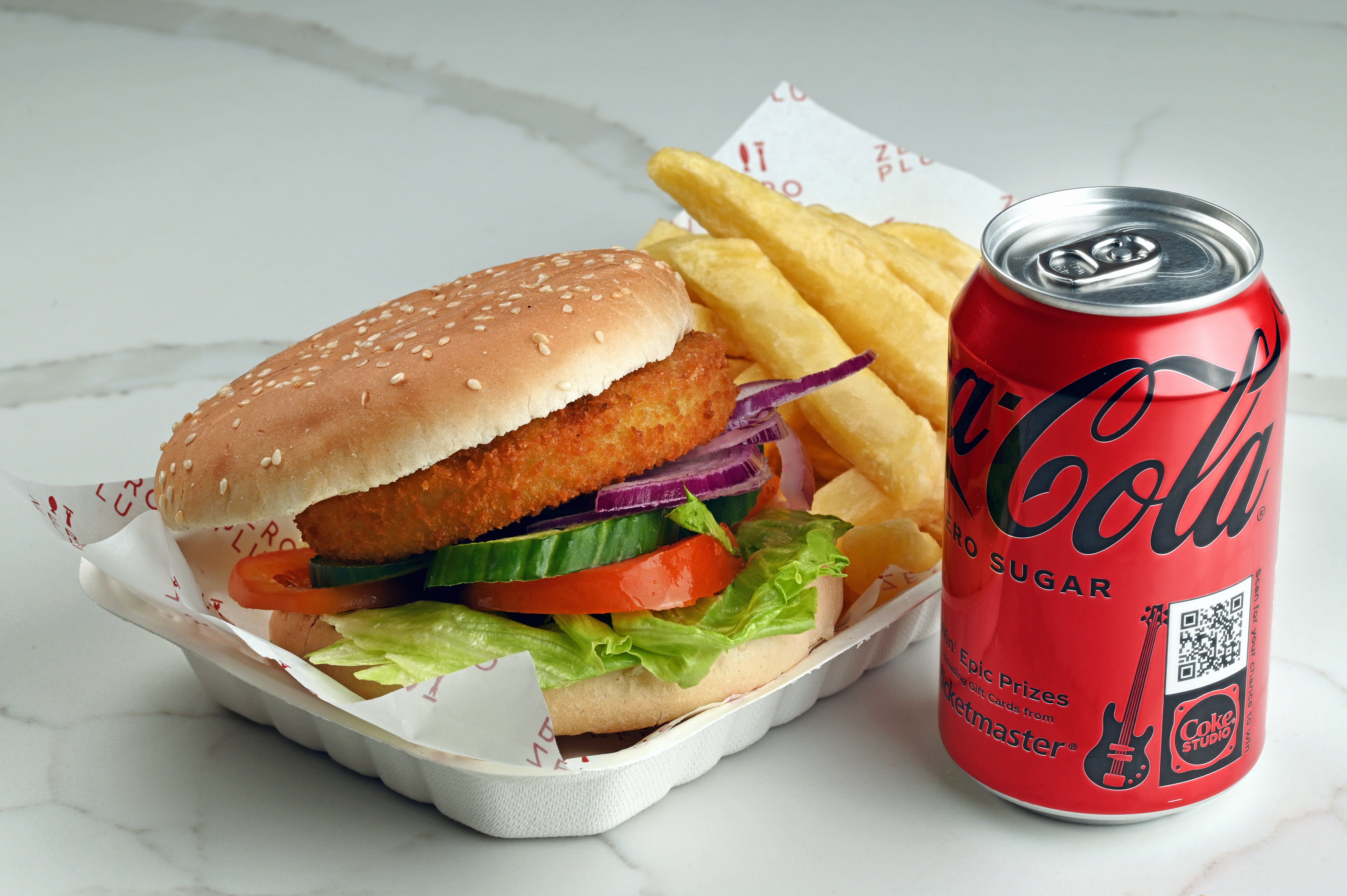 Vegetarian Burger Combo
