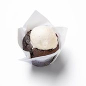 Organic Muffin With Ice Cream