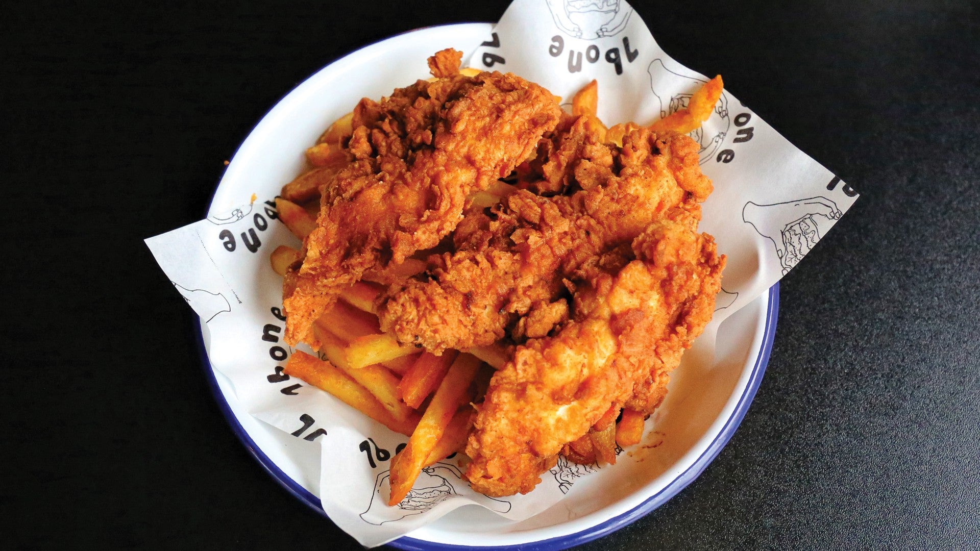 chicken tenders (suitable for those up to 12)