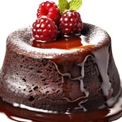 Raspberry Choco Lava Cake 