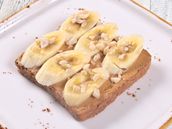 Brown Toast Banana Peanut Butter 
