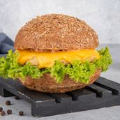 Mushroom Chicken Burger    