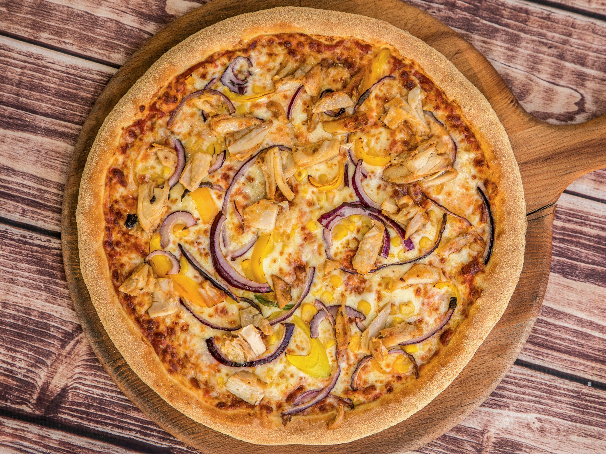 7'' Solent Chicken Kebab Pizza
