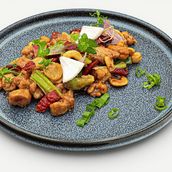 Fried Chicken With Dry Red Chili