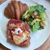 Halloumi Beetroot Croissant 