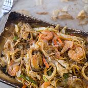 Asian Style Noodles With Seafood