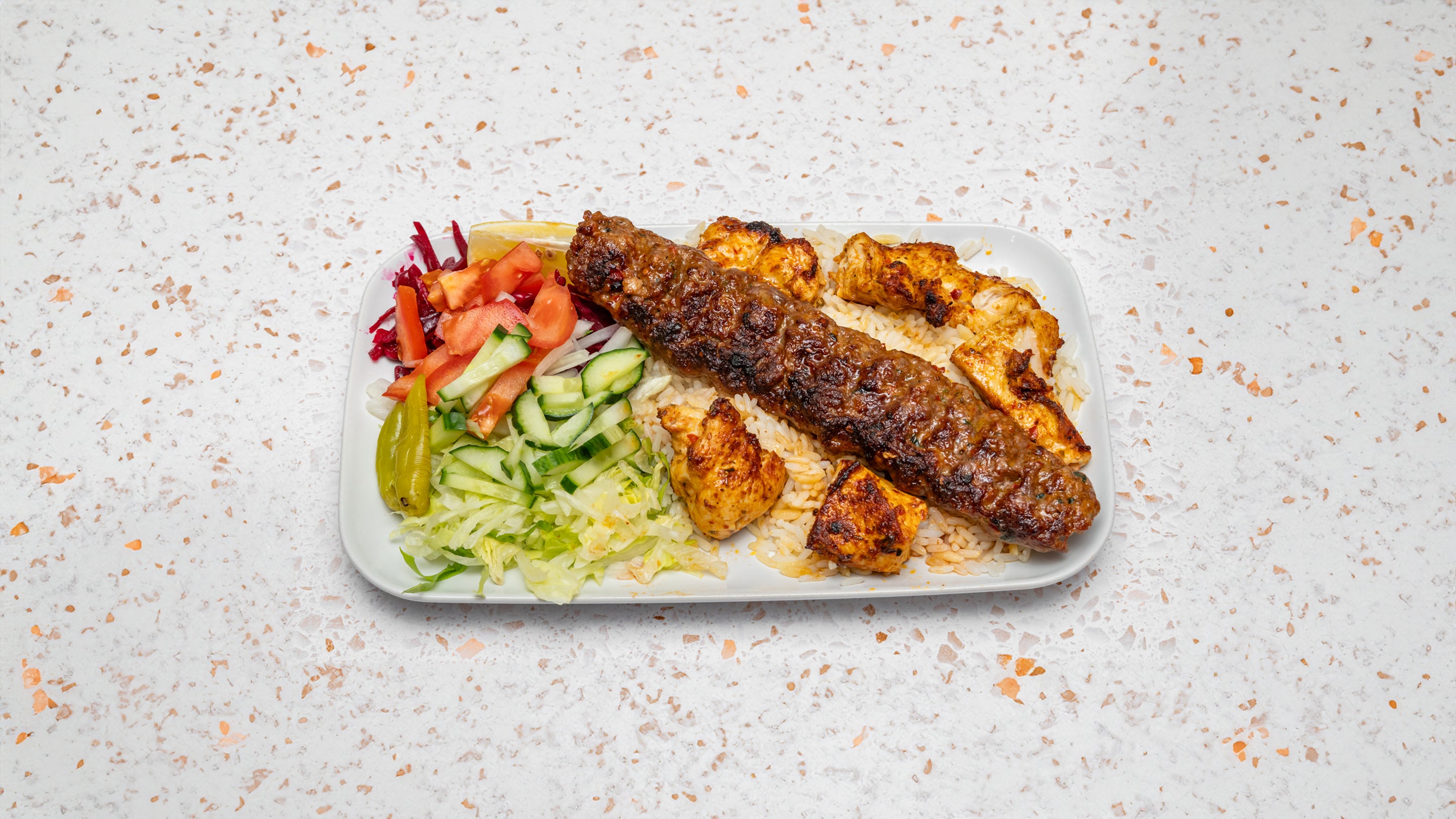 Chicken Shish and Adana Kebab