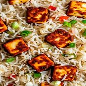 Chilli Paneer with Fried Rice