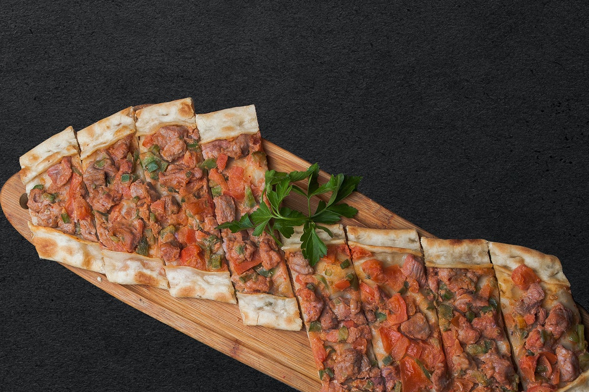 Turkish Pide With  Lamb  Cubes