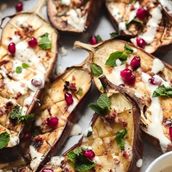 Roasted Eggplant with Garlic & Tahini