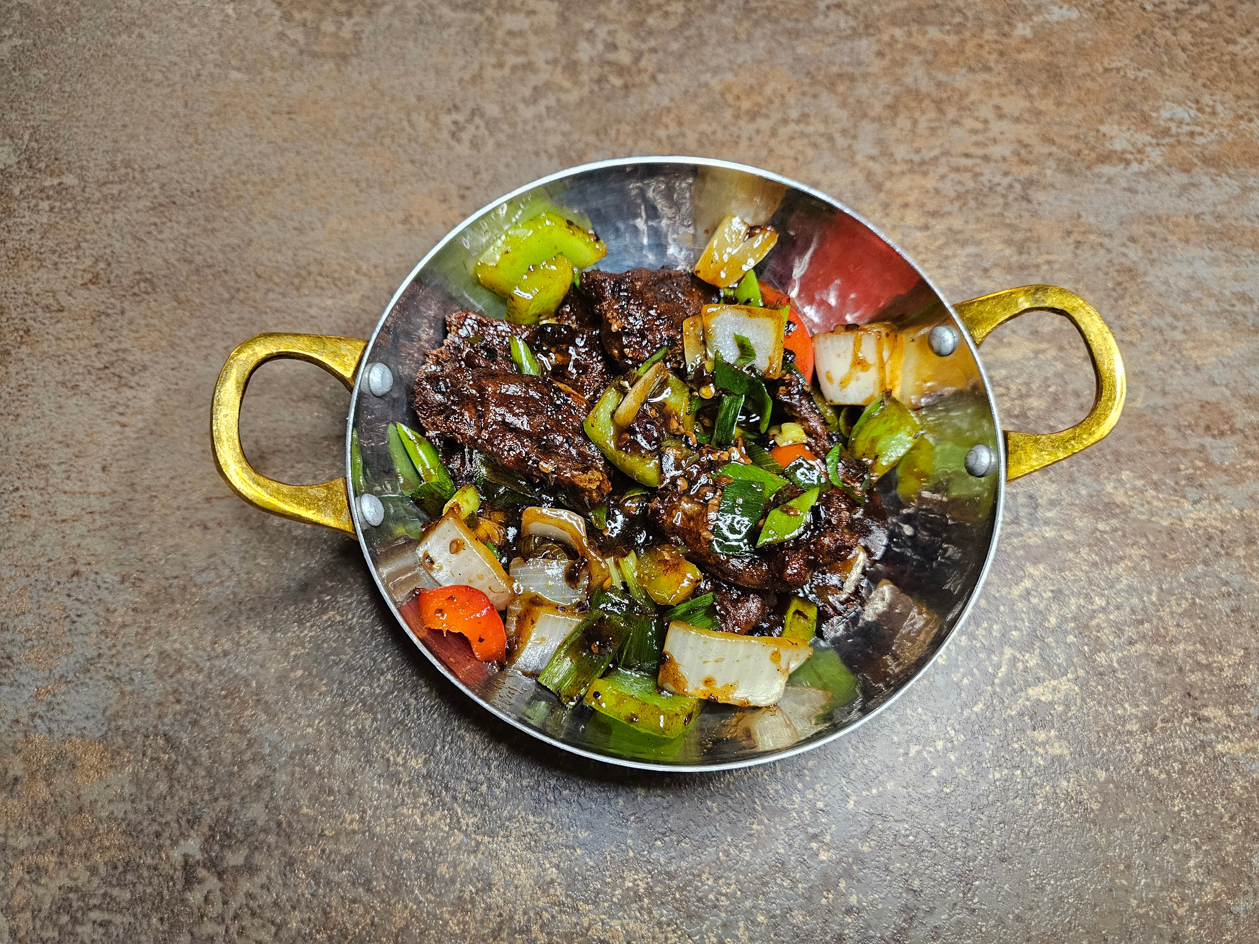 Vegan Lamb in Black Bean Sauce