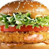 Jumbo Prawns Burger