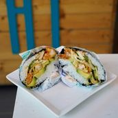 Shrimp Sushi Burger