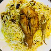 Biryani Rice With Chicken 1 Leg Pec